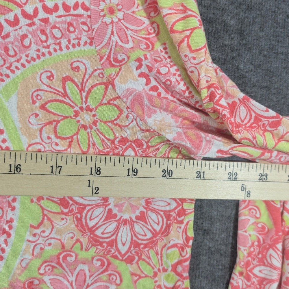 Ruby Rd Pink Orange Paisley 3/4 Sleeve Bohemian Womens Shirt Blouse Size L - Picture 5 of 8